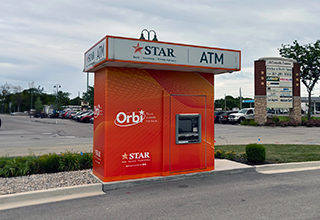 A picture of STAR Bank's Orbi machine